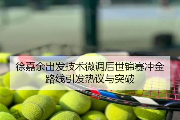 徐嘉余出发技术微调后世锦赛冲金路线引发热议与突破